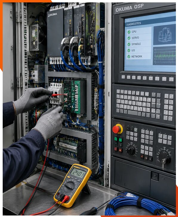 Ремонт систем ЧПУ Okuma OSP в Биробиджане